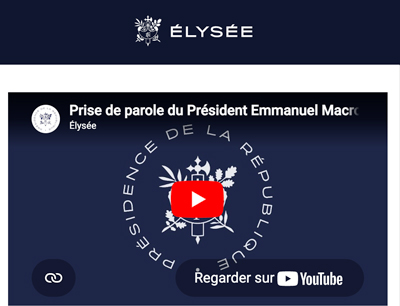 Discours du président de la République le 22 avril 2026 (déplacement dans l'Allier)